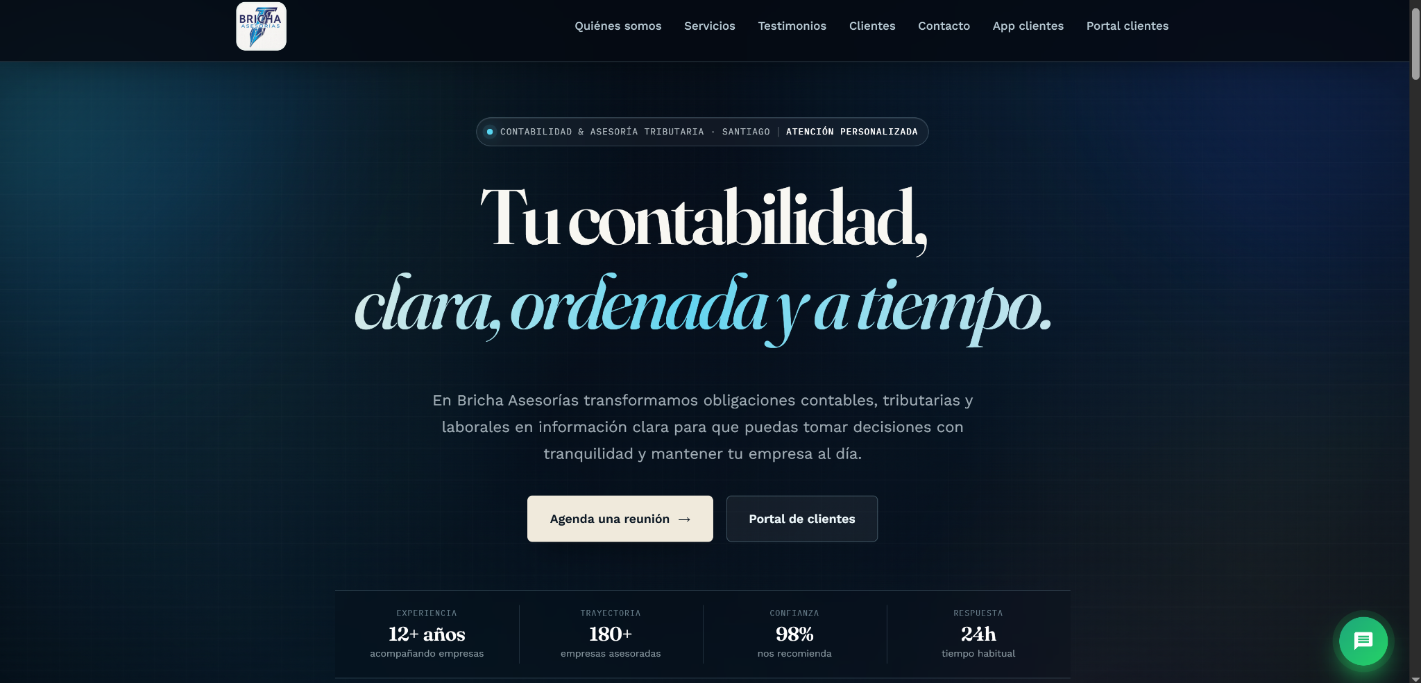 Sitio web de Bricha Asesorías