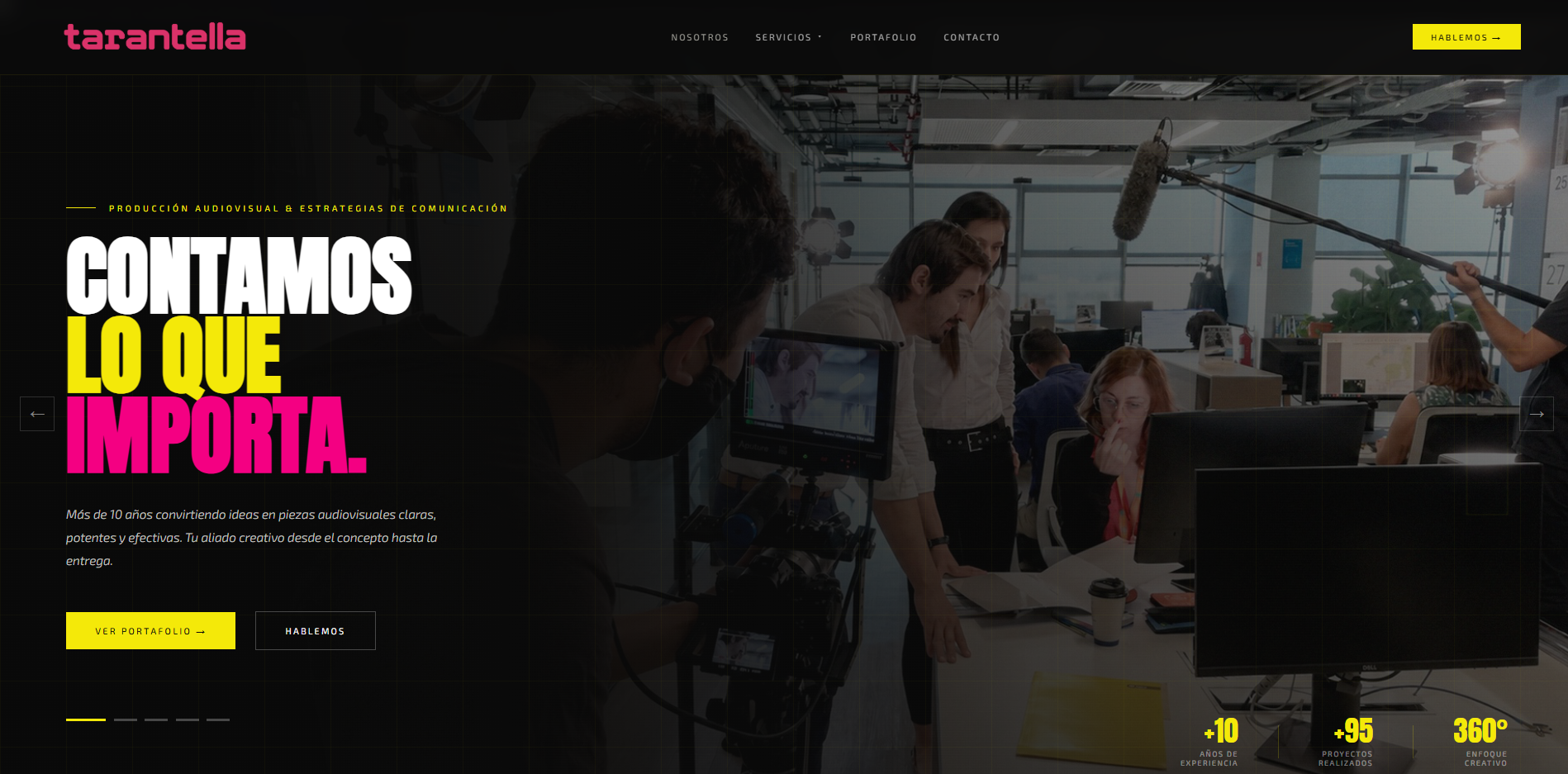 Sitio web de Tarantella Films